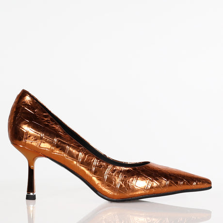 37 SAMPLE - ANDIE/BURNT ORANGE METALLIC Default Title MINX Footwear | C.REED Clothing