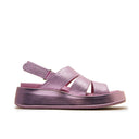 Aura Sweet Pink Metallic Sandals Footwear Minx