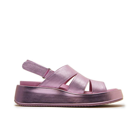 Aura Sweet Pink Metallic Sandals Footwear Minx
