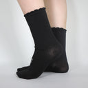 Bow Sock Black Sockette Minx