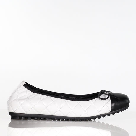 37 SAMPLE - CLAIRE/WHITE QUILTED Default Title MINX Footwear | C.REED Clothing