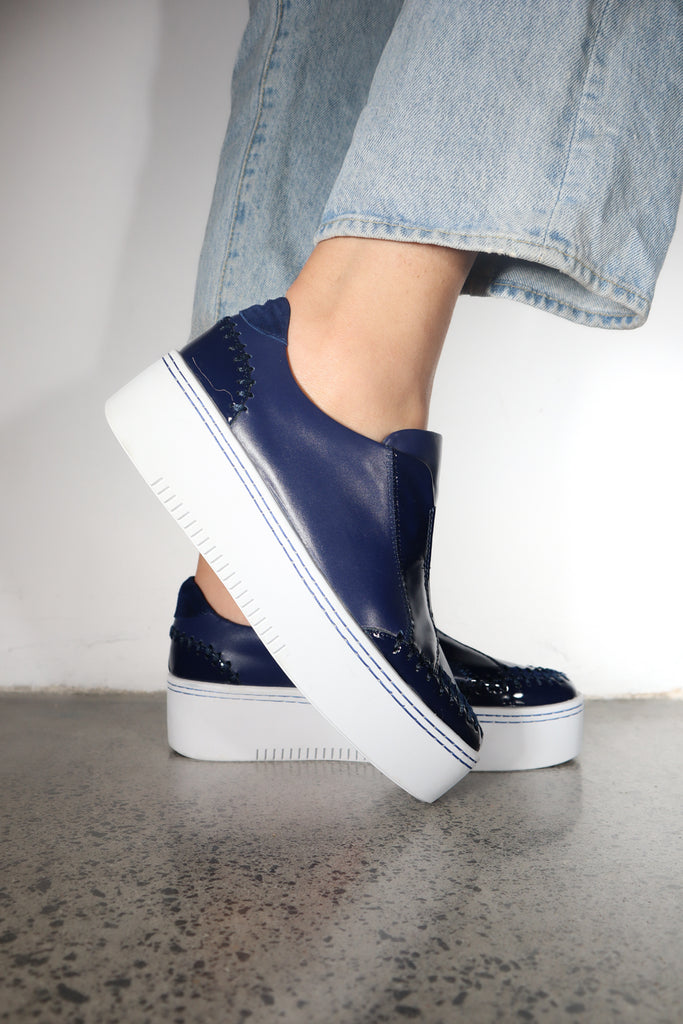 Cosmic Navy Sneaker Footwear Minx