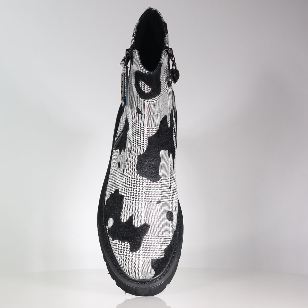 Emerson Houndstooth Pony Boot Footwear Minx