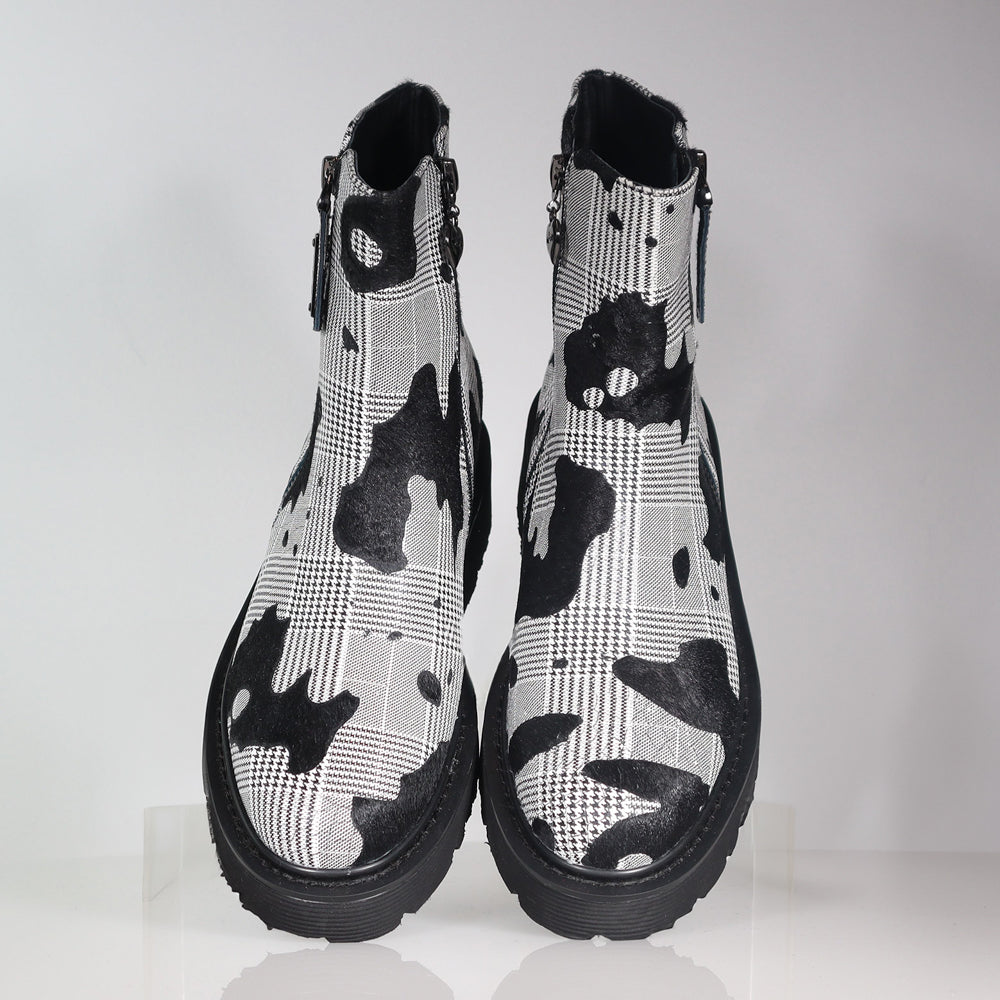 Emerson Houndstooth Pony Boot Footwear Minx