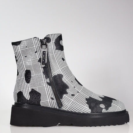 Emerson Houndstooth Pony Boot Footwear Minx