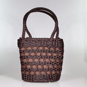 Emily In Paris Bucket Bag Dark Chocolate Weave Bags Minx
