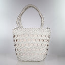 Emily In Paris Bucket Bag Ivory Weave Bags Minx