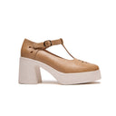 Gretel - T Bar Mary Jane Leather Platform