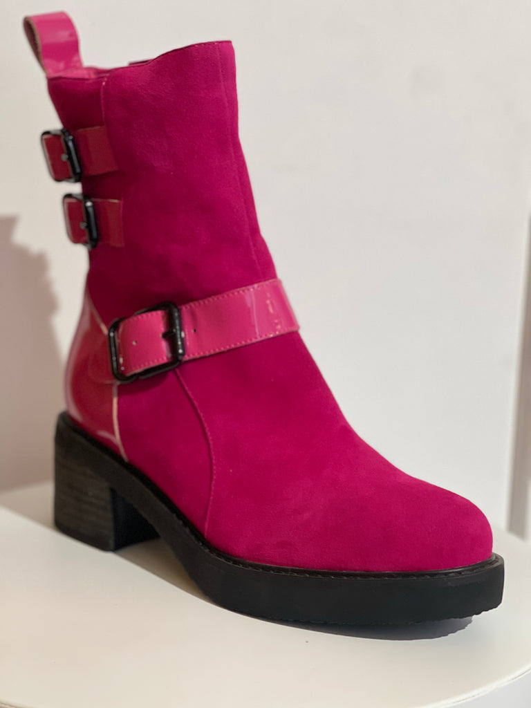 37 SAMPLE - CONFESSOR/PINK SUEDE PATENT* Default Title MINX Footwear | C.REED Clothing