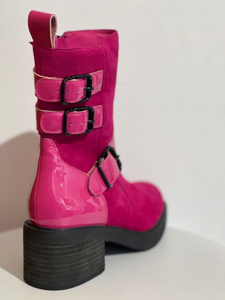 37 SAMPLE - CONFESSOR/PINK SUEDE PATENT* Default Title MINX Footwear | C.REED Clothing
