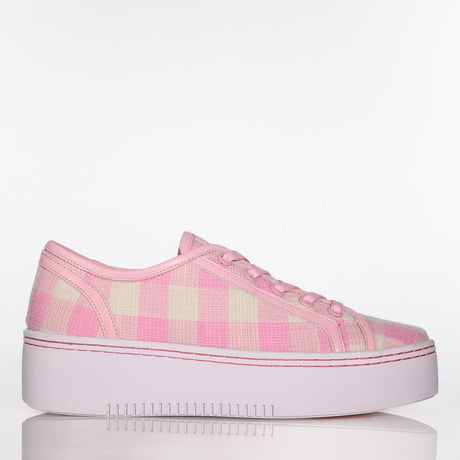 Lizzie - LAST PAIRS Soft Pink Check / 36 Footwear Minx