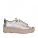 Kerri -  Leather platform slip on sneaker
