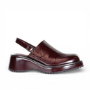 Lola Lush - Leather Sling Back Wedge Clog