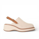 Lola Lush - Leather Sling Back Wedge Clog