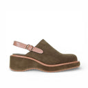 Lola Lush - Leather Sling Back Wedge Clog