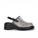 Lola Lush - Leather Sling Back Wedge Clog