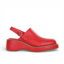 Lola Lush - Leather Sling Back Wedge Clog