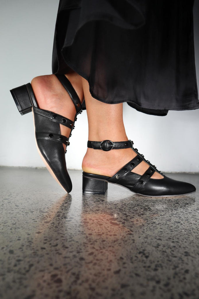 Macey Nude/ Silver Studs / 36 Footwear Minx