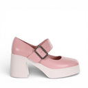 Minnie - Leather Mary Jane Platform Heel