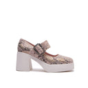Minnie - Leather Mary Jane Platform Heel