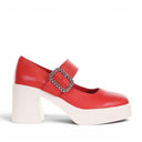 Minnie - Leather Mary Jane Platform Heel