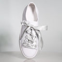 Satin Laces (Singles) Silver Shoe Laces Minx