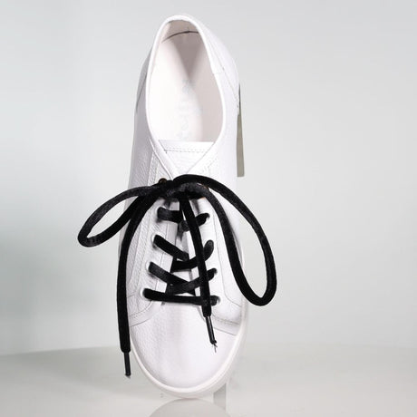 Corded Velvet Lace Black Shoe Laces Minx