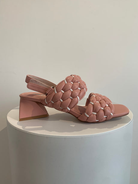 37 SAMPLE - ONE OFF/PEACH QUILTED HEELS Default Title MINX Footwear | C.REED Clothing