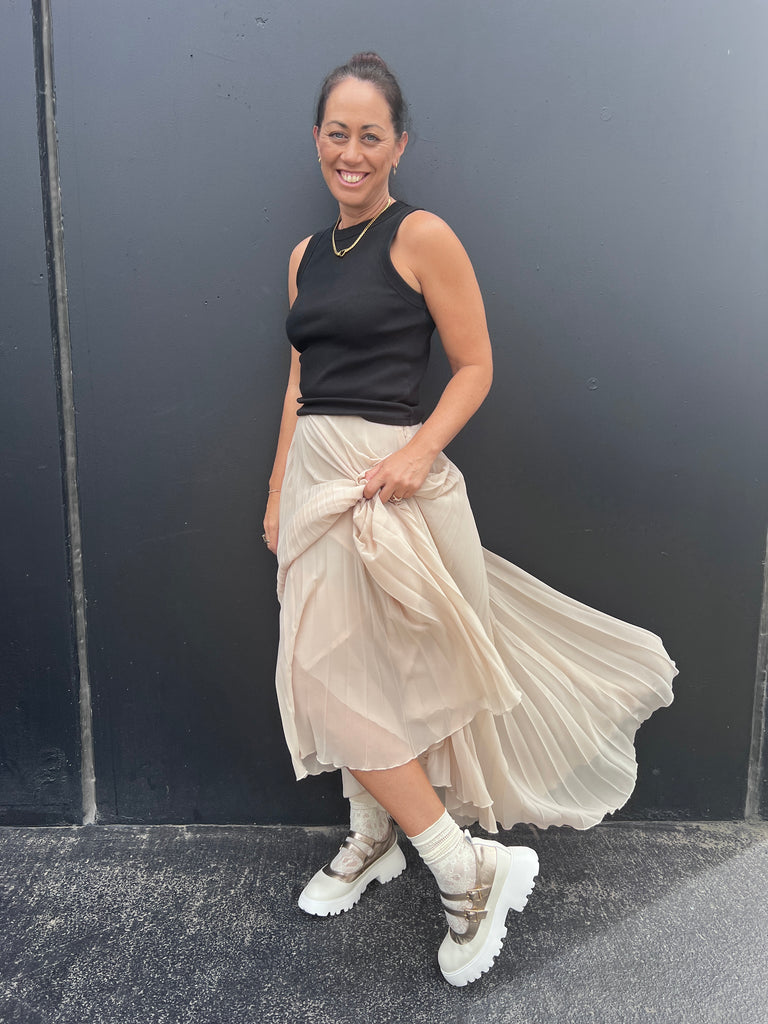 Bella Ivory Winter Rose Gold Shoe Footwear Minx