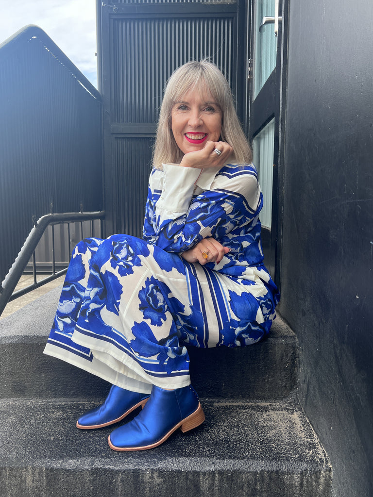 Pippity Pop Black Floral Emboss / 36 Footwear Minx