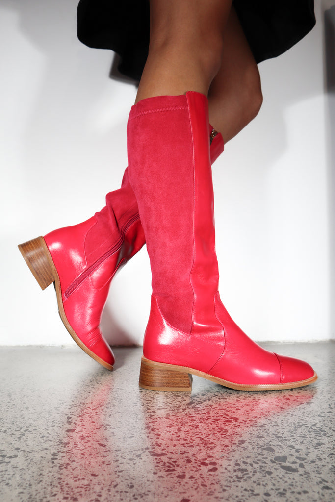 Quest Cerise Pink Boots Footwear Minx