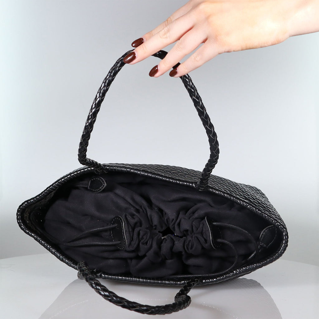 The Riviera Bag Ivory/ Tan Weave Bags Minx