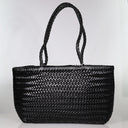 The Riviera Bag Black Weave Bags Minx