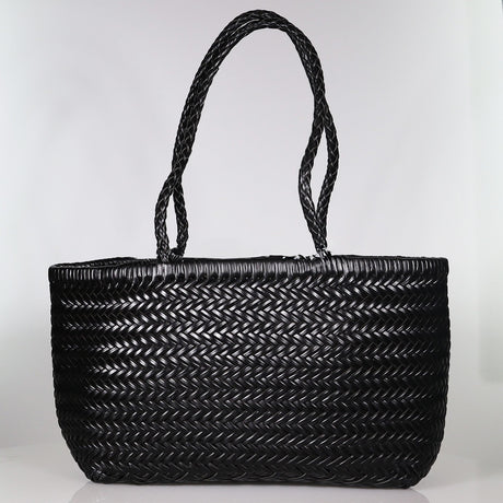 The Riviera Bag Black Weave Bags Minx