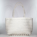 The Riviera Bag Ivory/ Tan Weave Bags Minx