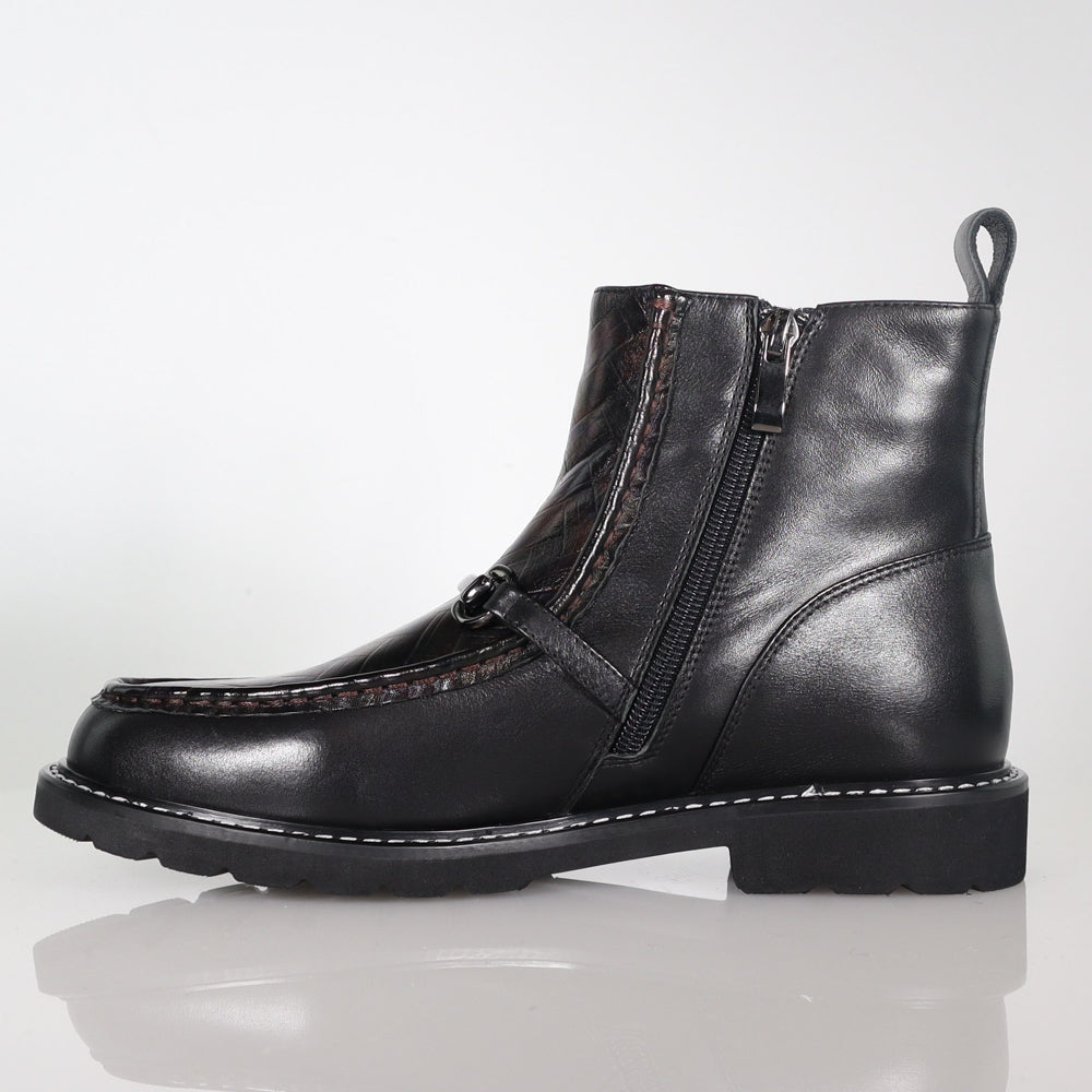 Rylan Black Metallic Weave Combo Boots Footwear Minx