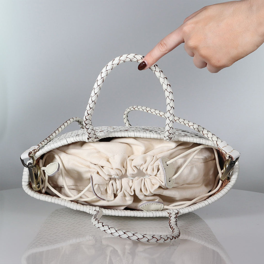 Saint Tropez Sunset Bag Cinnamon Brown Weave Bags Minx