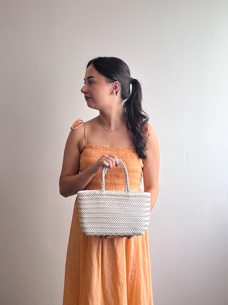 Saint Tropez Sunset Bag Cinnamon Brown Weave Bags Minx