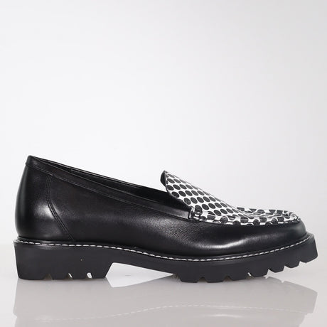 Sol White Black Spot Shoe Footwear Minx