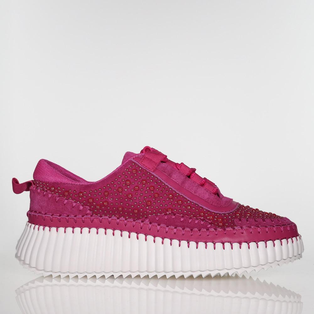 adidas gazelle silver green womens Dazzle Cush Bright Hot Pink Neon Rhinestone Comfy Platform Sneakers Te   Totally Wicked Footwear
