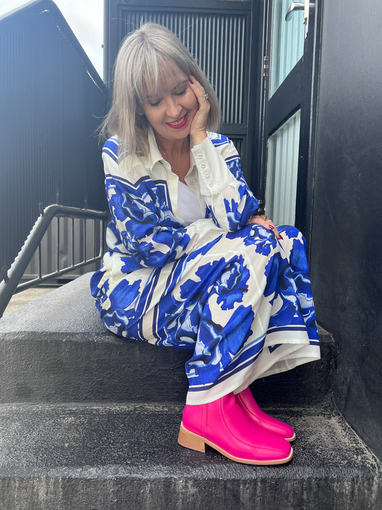 Strider Hot Pink Boots Footwear Minx