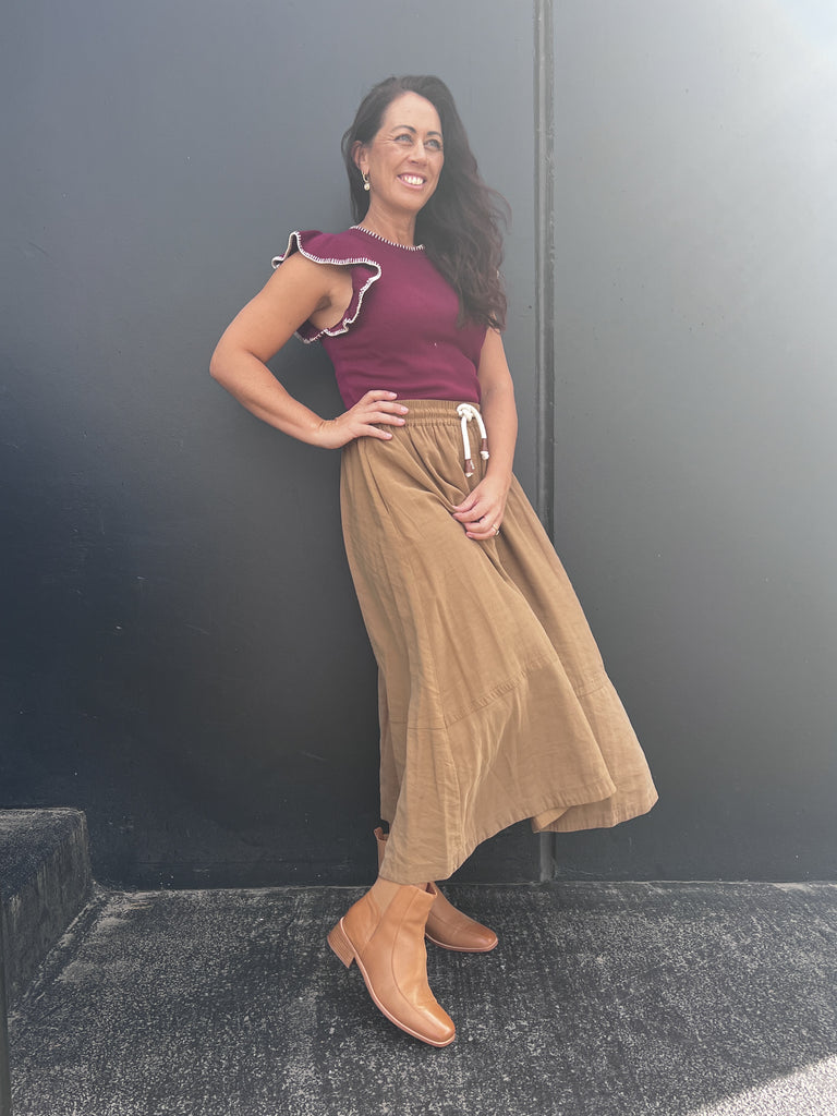 Strider Tan Boot Footwear Minx