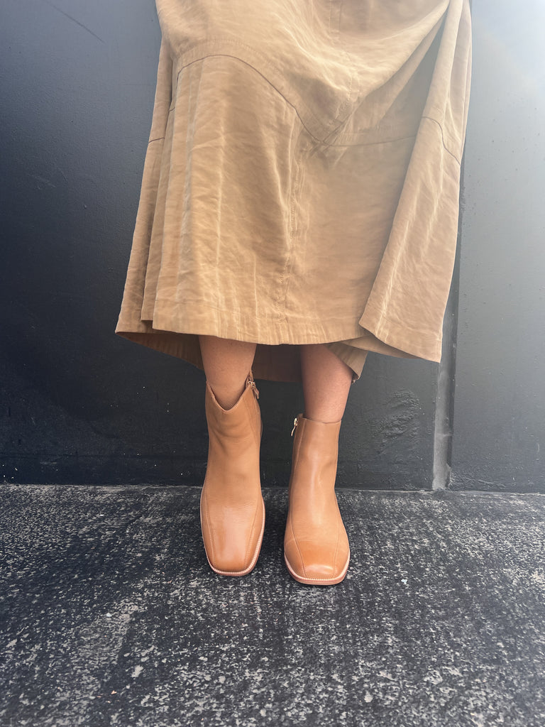 Strider Tan Boot Footwear Minx