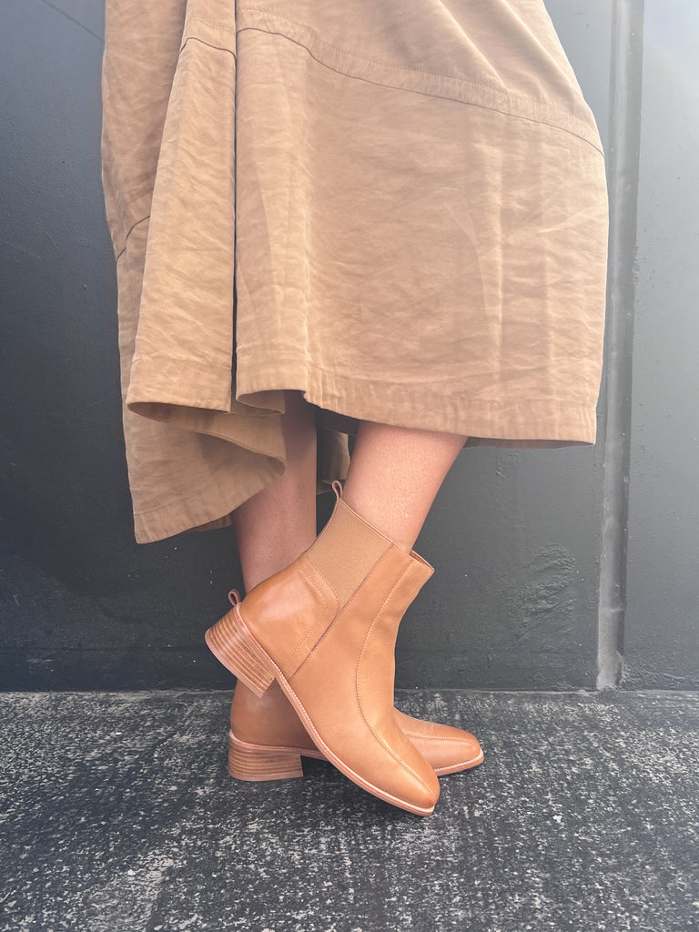 Strider Tan Boot Footwear Minx