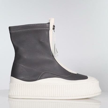 Ultra Sonic Slate Grey Stretch Boots Footwear Minx