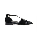Yuppy Black Leather supportive leather shoes