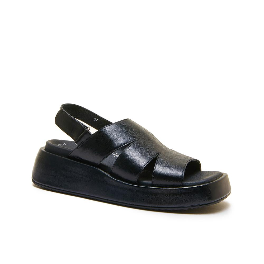 Aura Black Oil Sandals Footwear Minx