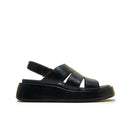 Aura Black Oil Sandals Footwear Minx