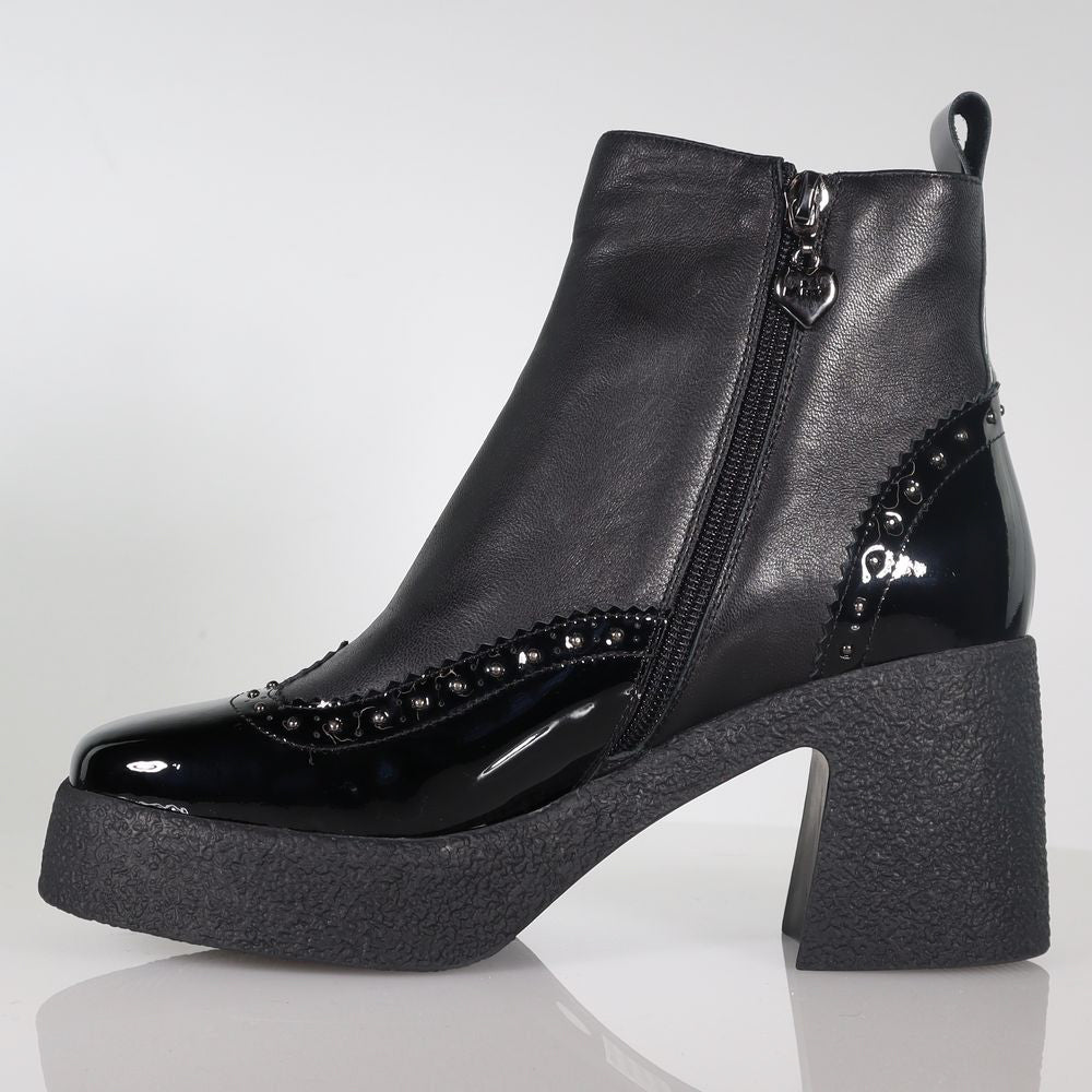 Bonnie Black Combo Boot Footwear Minx