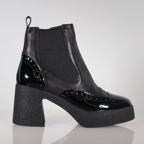 Bonnie Black Combo Boot Footwear Minx
